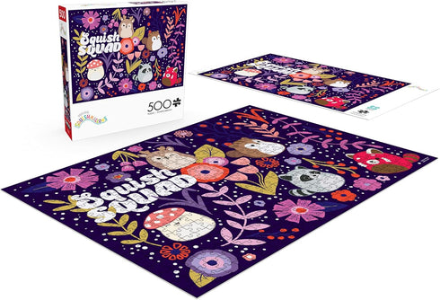 Buffalo Games - Squishmallow - Squish Squad - 500 Piece Jigsaw Puzzle for Adults - Finished Size 21.25 x 15.00