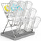 Vertical Baby Bottle Drying Rack, 9 Hooks Vertical Rack Dryer with Drainage