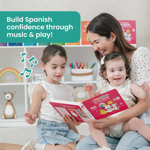 13, Binibi Colors at the Birthday Party Bilingual Musical Sound Book for Toddlers Learn Colors in Spanish & English