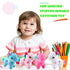 16 Pack Mini Plush Unicorn Toys, Small Stuffed Unicorn Keychain Toys Bulk for Christmas Birthday Wedding Favors