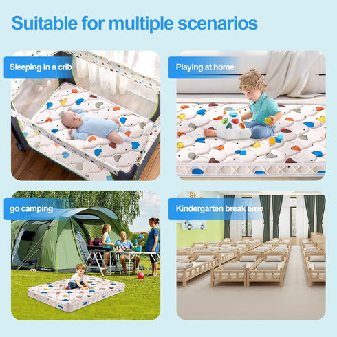 Feisaibaoly Pack (38 "x26 "x1.5"),Skin Development,Pack and Play Mattress Friendly Fabric, Soft, Breathable and Quiet