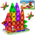 80PCS Mini Magnetic Tiles, Diamond Pattern Travel Magnetic Tiles Building Set with
