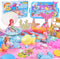 Volmop Sensory Bin for Girl, Play Sand Art Kit with Sandbox, 3.3lb
