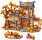 MEIEST Autumn House Building Blocks Set,Chinese Style Particle Construction Building Bricks Toy,Harvest Season