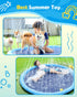 0.58 mm Summer (67in, Peteast Splash Pad for Dogs & Kids - Anti-Slip Dog Pool for Large Dogs, Thickened Durable Outdoor