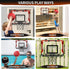 TEMI Indoor Basketball Hoop for Kids - Mini Basketball Hoop with 4 Balls, Toys for Ages 3-12