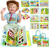 Aurasys Busy Book for Toddlers - Farm Montessori Toys Busy Board for