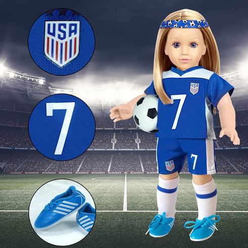 18 inch Doll Clothes Accessories - Compatible with 18 Inch Girl Dolls (Sports)