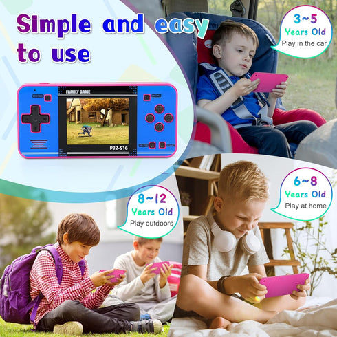GuaiyeyeAP 220 32-bit 3.0 Handheld Game for Kids Built-in Video Games, IPS Screen, Rechargeable Portable Game , Travel