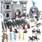 Medieval Castle Knight Military Soldiers Set, Army Men Action Figures Toy Soldiers DIY Castle Building Set with Pirate