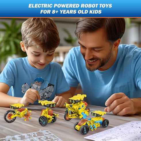 12-in-1 8-12 8 9 10 11 12 13 14 AESGOGO Electric Robot Kit, STEM Projects Toys for Kids Age Birthday Gifts, DIY
