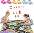 6 3 4 5 6 7 Dwi Dowellin Pink Airplane Toy with Truck Cars and Play Mat,Plane with Lights and Sounds for Years Old