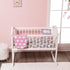 2 Pack Set 100% EVERYDAY KIDS Baby Cradle Sheets - Fitted for Baby Girl; Cotton Jersey Knit, Breathable and Soft Cradle