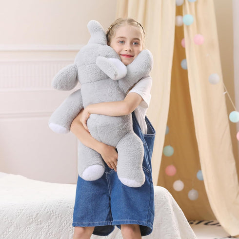 27", 5 WeBingo Weighted Elephant Stuffed Animals Pounds Weighted Plush Toy for Christmas, Valentine's, Birthday Big