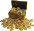 Vintage Miniature Gold Bars Set, 100 Pieces Dollhouse Treasure Chest Collection, Metallic