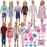 EuTengHao 34Pcs Doll Clothes and Accessories, 12 Inch Boy and Girl Dolls Chef Kitchen Playset