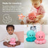 Cloud b Travel Comforting Nightlight Projector, Gentle Brightness, 3 Colors, Auto-Shutoff, Octo Baby Pink