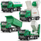 TAKGUD 4 Packs Die-cast Mini Garbage Truck Toy, Metal Trash Truck Vehicles Set