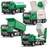 TAKGUD 4 Packs Die-cast Mini Garbage Truck Toy, Metal Trash Truck Vehicles Set