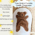 Teddy Bear | Lamb Lovey Comforter Toy for Babies, Snuggle Toy Baby Girl & Boy, Nursery Soft Little Lovie for Newborns and up, Cuddly Plush Security Blanket Toy Infants 0-6 Months, 12inch (Brown Bear)