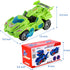 Dinosaur Toys for Kids 3-5, Transforming Dinosaur Car Toy with Light Music for Toddlers, Dino Transformer Toys