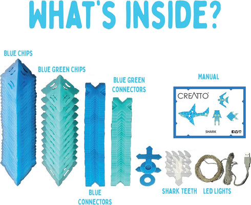 Shimmer Creatto: Shark & Ocean Pals Light-Up Craft Puzzle from Thames & Kosmos