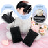 COOLBEBE Car Seat Straps Shoulder Pads for Baby Kids, Soft Seat Belt Covers for All Car Seats (Black/Grey)