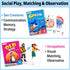 Pack, 6 Upgraded Kids Card Games Decks, Go Fish, Old Maid, Crazy Eights, Memory Match, Slap Jack, War, Playing Cards