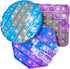 Push Pop Fidget Toy Pack: 3-Pack 100% Food-Grade Silicone Bubble Pop Sensory Toy for Stress Relief