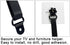 3 Pack Adjustable No-Drill TV Safety Straps - for Baby Proofing