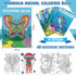 72 Pasimy Pcs Animals Coloring Books DIY Mandala Ocean Jungle Animal Coloring Book Mini Holiday Activity Supplies