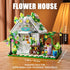 TYCOLE Set Playset, 8-12 (719PCS) Flower House Building with Lights, Garden House Building Toy Kits Compatible