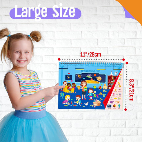30 32 3, 4, 5, 6 SpriteGru Search & Find Book, Different Themes Pages Activities Book, Montessori Learning Toy