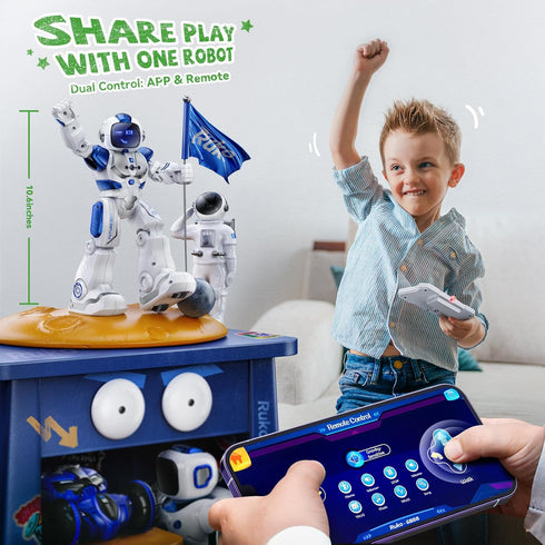 6088 Programmable 36, Ruko Robot with Gesture Cotrol, Remote Control & APP Control, Rechargeable Robots Toys for Boys