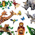 Amaonm Creative Giant Removable Cartoon Zoo Wild Jungle Animals 3D DIY Wall Decals for Kids Bedroom, Living Room,