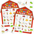 Liliful 35 Pcs Farm Party Bingo Game, Barnyard Birthday Bingo Cards for Kids, Adults, and Family Activities