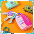 Skylety Musical Smart Remote Key Toy, Fun Fake Car Keys with Sound and Lights for Travel Play (Pink)