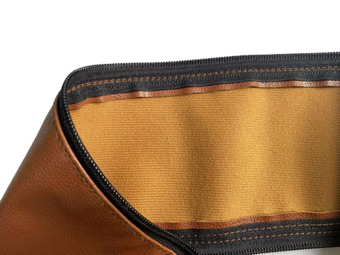 Baby Stroller Leather Armrest Handle Cover for Uppababy Vista V1/V2, Brown Bumper Sleeve