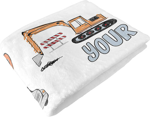 Sweet Jojo Designs Construction Truck Boy Milestone Blanket Monthly Newborn First Year Growth Mat Baby Shower Memory
