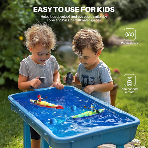 2 Pack 6-12, 3 40 SYMA RC Boats for Kids Remote Control Kayaks with Magnetic Dolphin Nose & Balls, Up to Min Playtime
