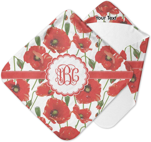 YouCustomizeIt Personalized Poppies Hooded Baby Towel