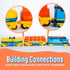 Set 0 SplashEZ Train Toys for Bath | Mold Free Bath Toys for Kids & Toddlers with No Hole for Water | Train Ideal Size