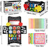 Dr.Rapeti Tummy Time Mirror Toy Tissue Box Toy 3in1 Baby Toy Black and White High Contrast Double-Sided Foldable Sensory Montessori Toy Crinkle Silk Scarves Teethers 0-6 6-12 Month Newborn Infant Baby