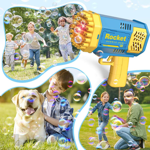 Beria Bubble Machine 2 Pack - Bubble Gun for Toddlers, Outdoor Indoor Toys for Kids Ages 4-8