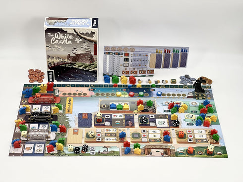 12+, 14 85 Devir - The White Castle Board Game Strategic Eurogame with Worker Placement, Dice Placement & Resource