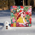 eeBoo Piece & Love: Ms. Santa's Reindeer 500 Piece Puzzle, Adult Square Jigsaw, Christmas Holiday Themed