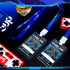 16 Pieces Blue Video Game VIP Pass Holder Tickets Set, Gamer Party Favors, Game Ticket Holder for Birthday Supplies