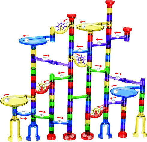 Marble Mania 162 4-8 4+ Marble Run - Marble Runs for Kids - Pieces Plus Storage Tub - Construction Toys for Year Old