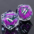 Set 7Pcs D20 D12 D10 D8 D6 D4, KERWELLSI Cat Liquid Core DND Dice with Gift Box, Resin Dungeons Sharp Edge D&D Dice