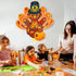 37 Pieces Fall Thanksgiving Felt Craft Kit, DIY Turkey Pumpkin Set with Detachable Maple Leaves